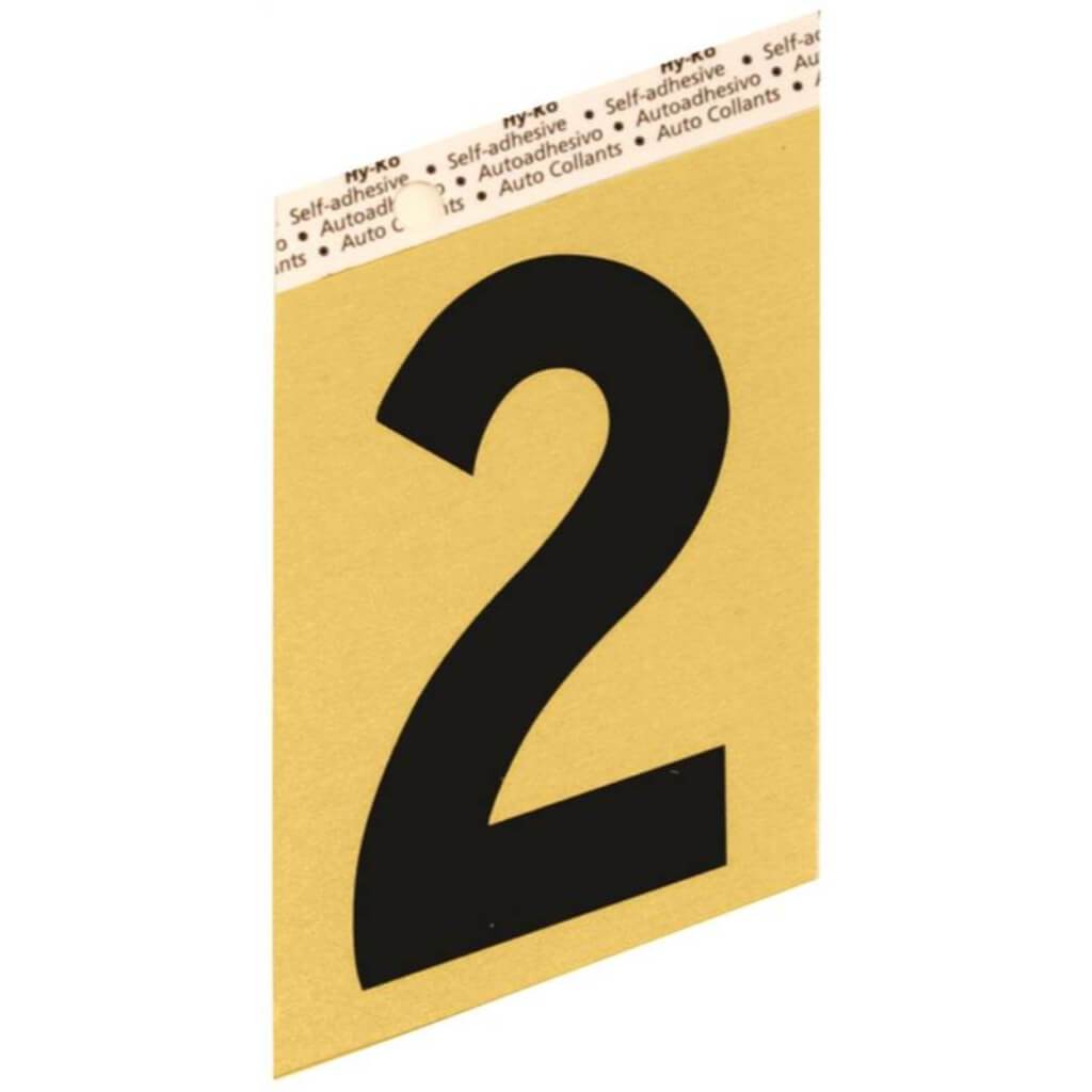 GOLD ALUMINUM NUMBER 2 3.5IN 