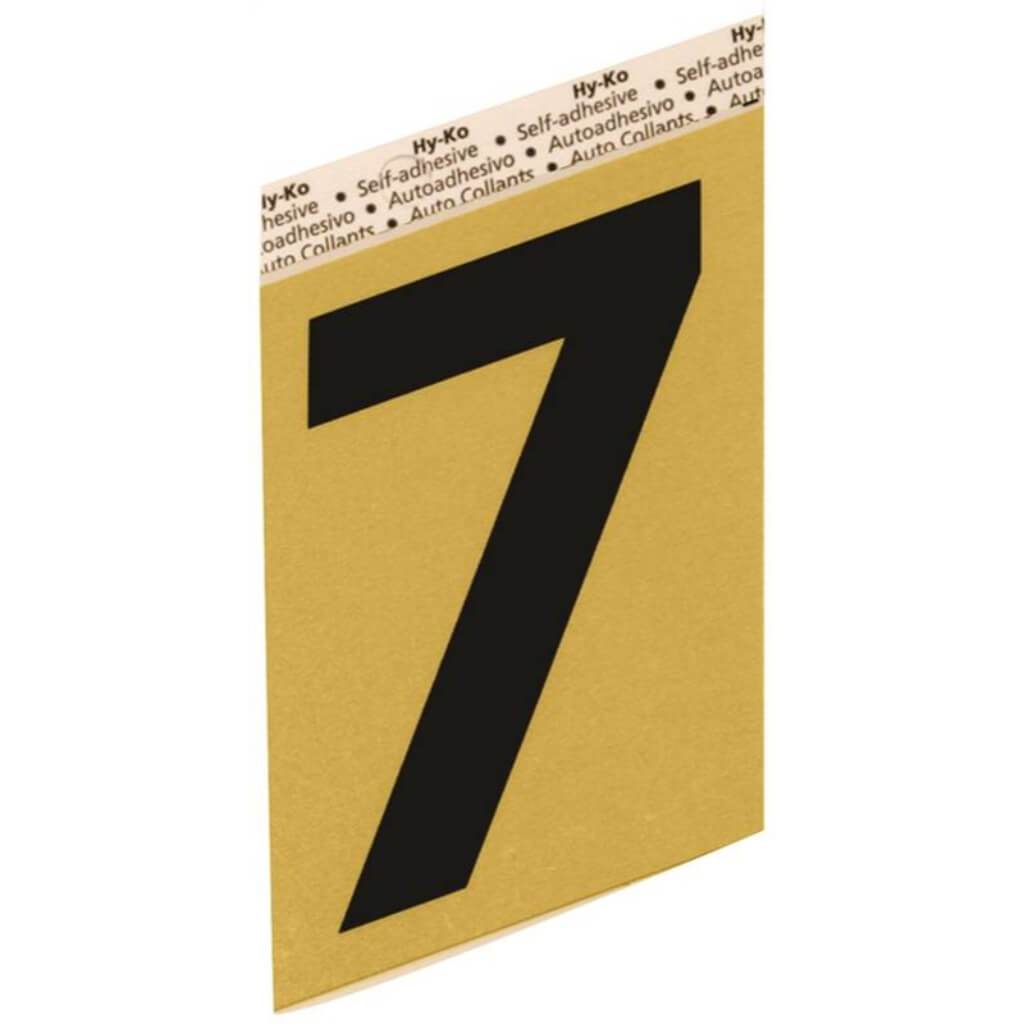 GOLD ALUMINUM NUMBER 7 3.5IN 