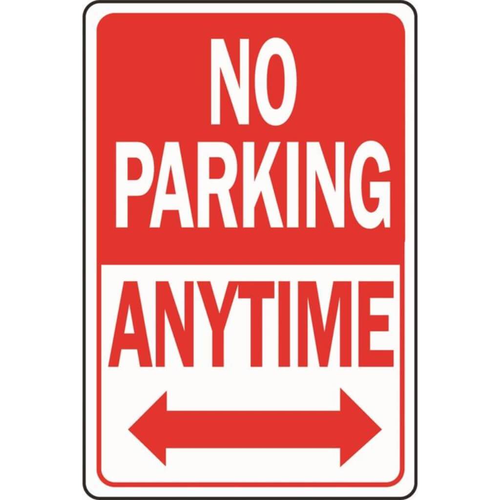 NO PARKING ANYTIME 