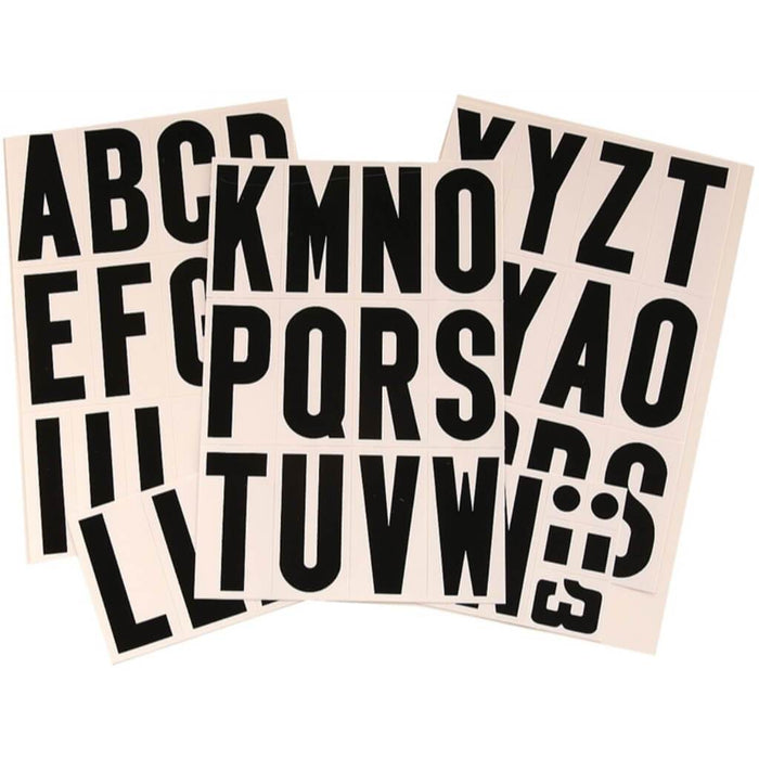 Letters/Symbols Black/White 3in 