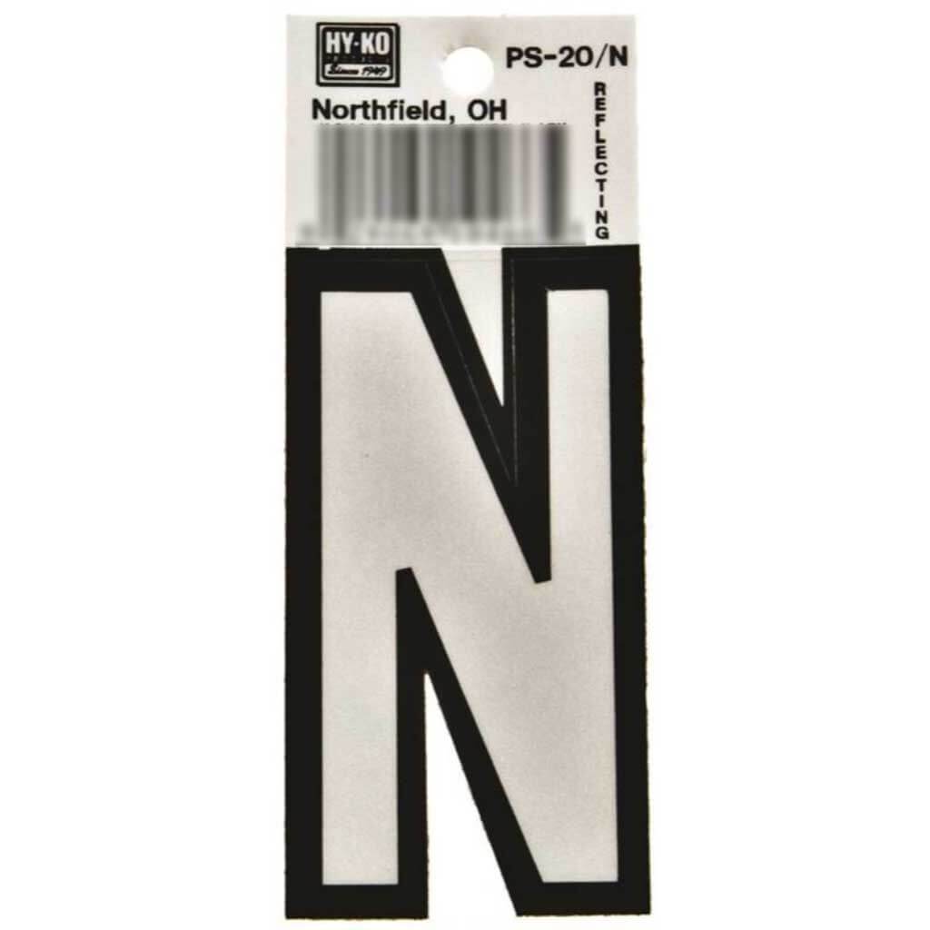 Boat Letter N 3.25in 