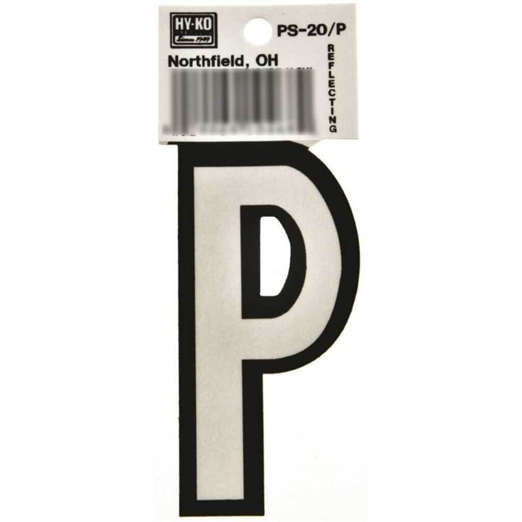 Boat Letter P 3.25in 