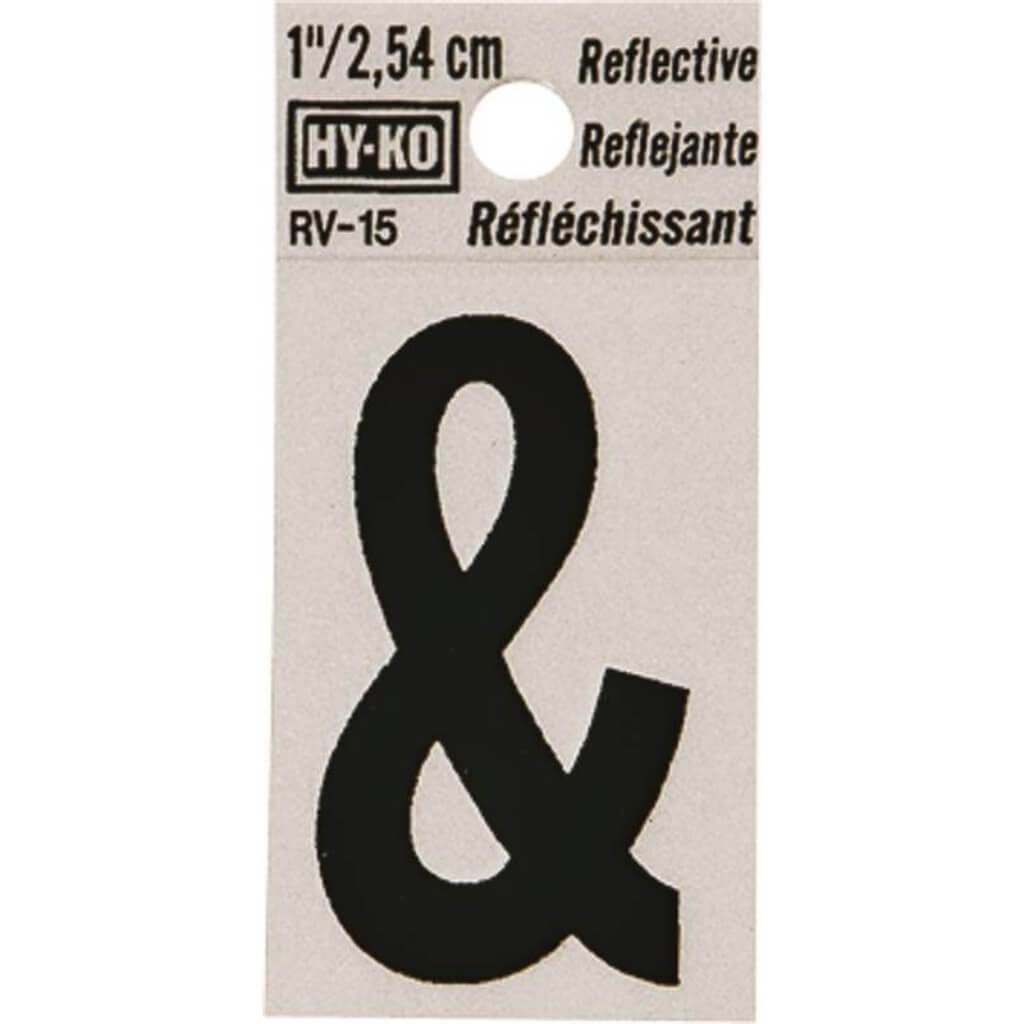 REFLECTIVE AMPERSAND 1.25IN 