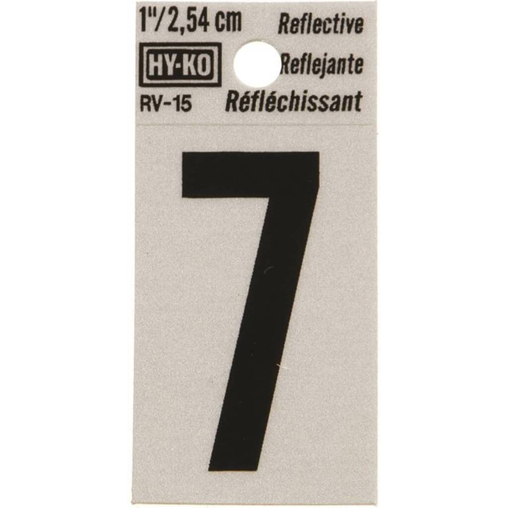 REFLECTIVE NUMBER 7 1.25IN 