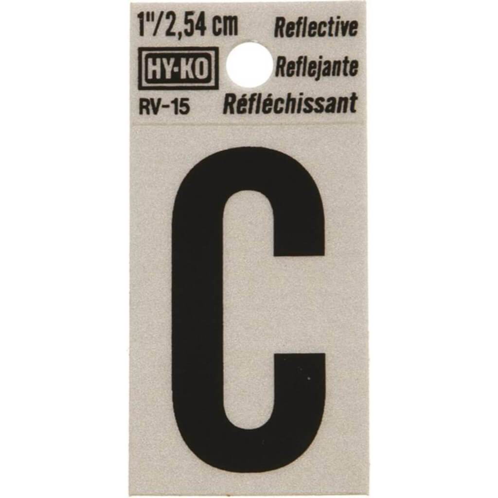 REFLECTIVE LETTTER C 1.25IN 