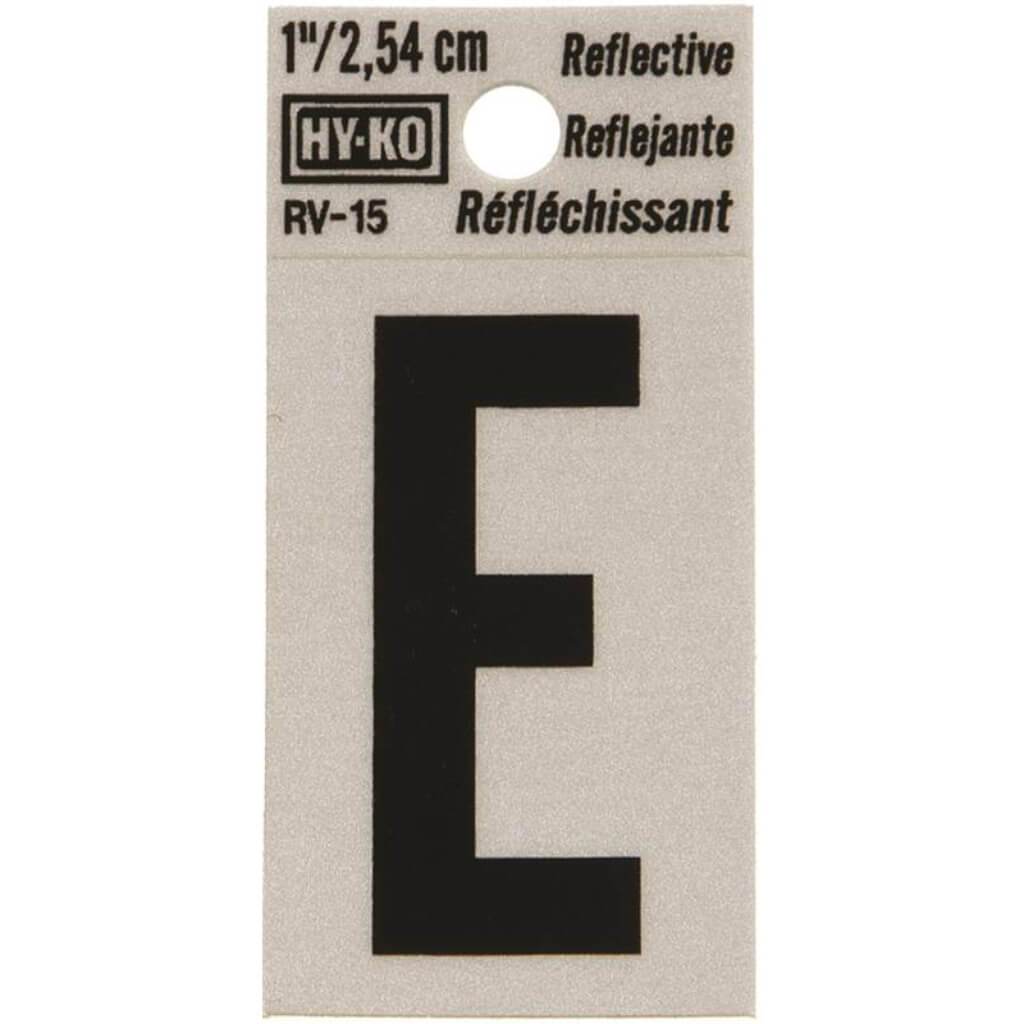 REFLECTIVE LETTTER E 1.25IN 