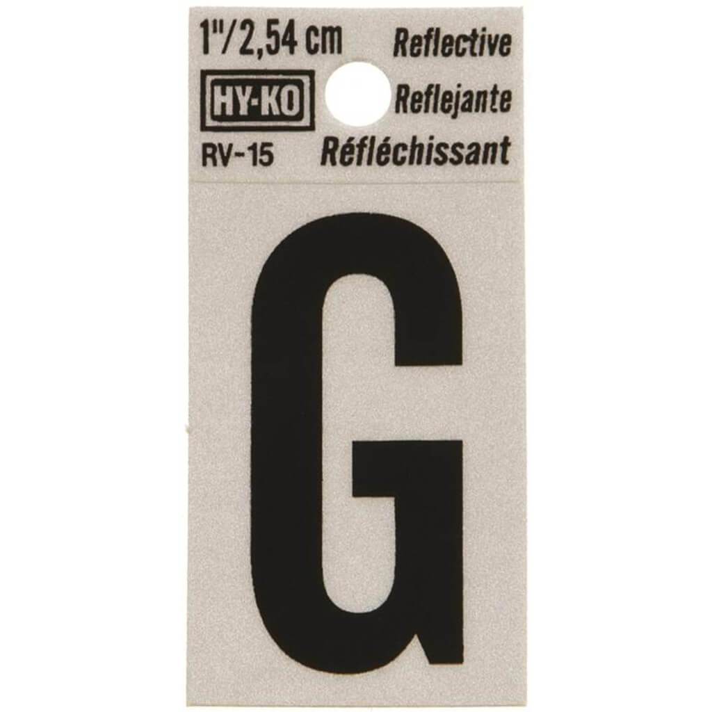 REFLECTIVE LETTTER G 1.25IN 