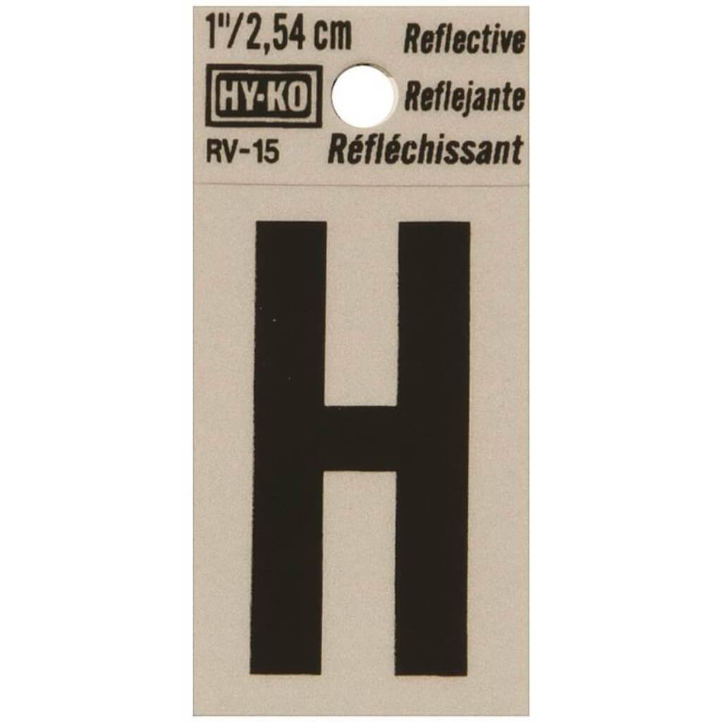 REFLECTIVE LETTTER H 1.25IN 