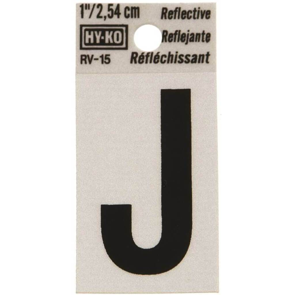 REFLECTIVE LETTTER J 1.25IN 