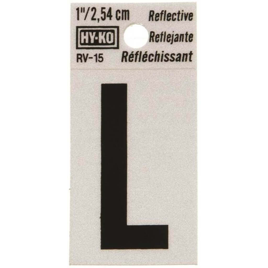 REFLECTIVE LETTTER L 1.25IN 