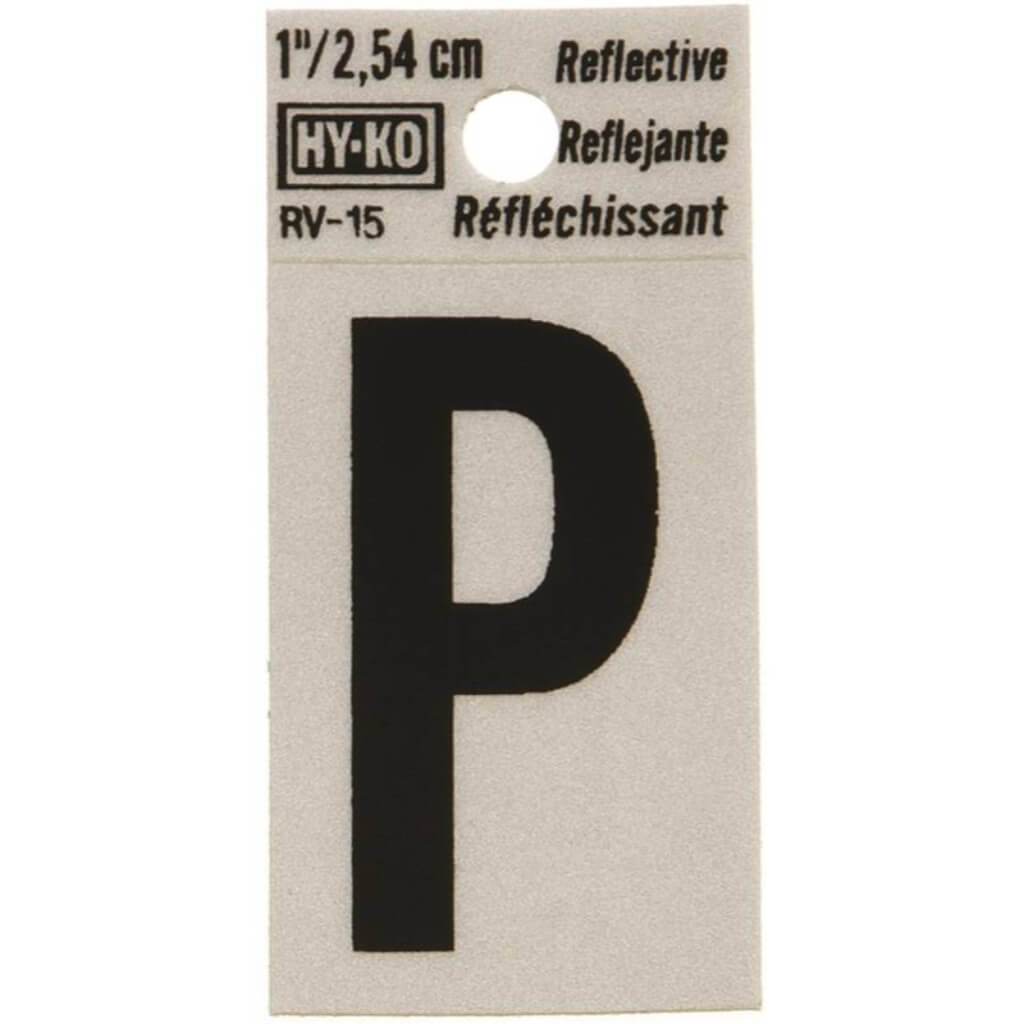 REFLECTIVE LETTTER P 1.25IN 