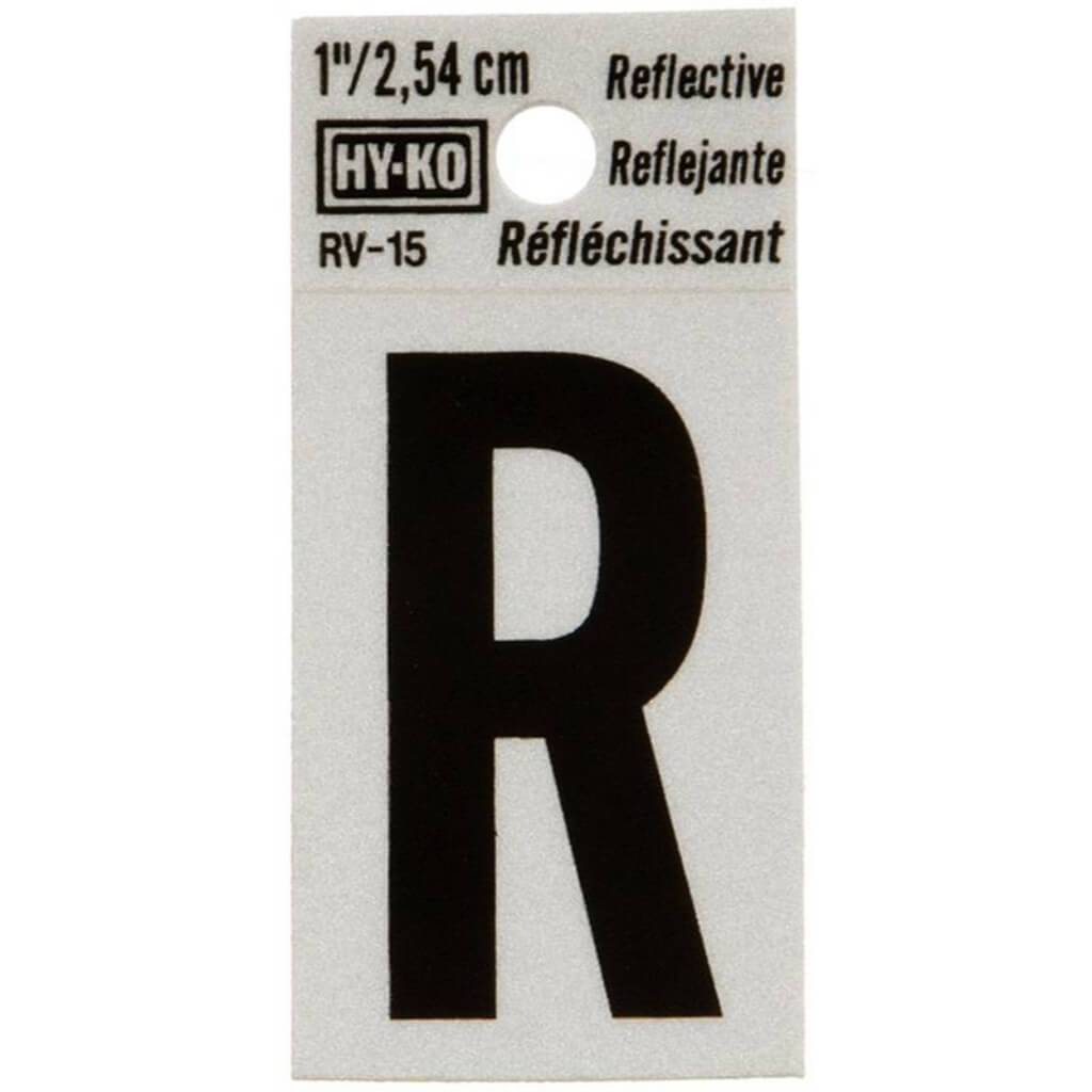 REFLECTIVE LETTTER R 1.25IN 