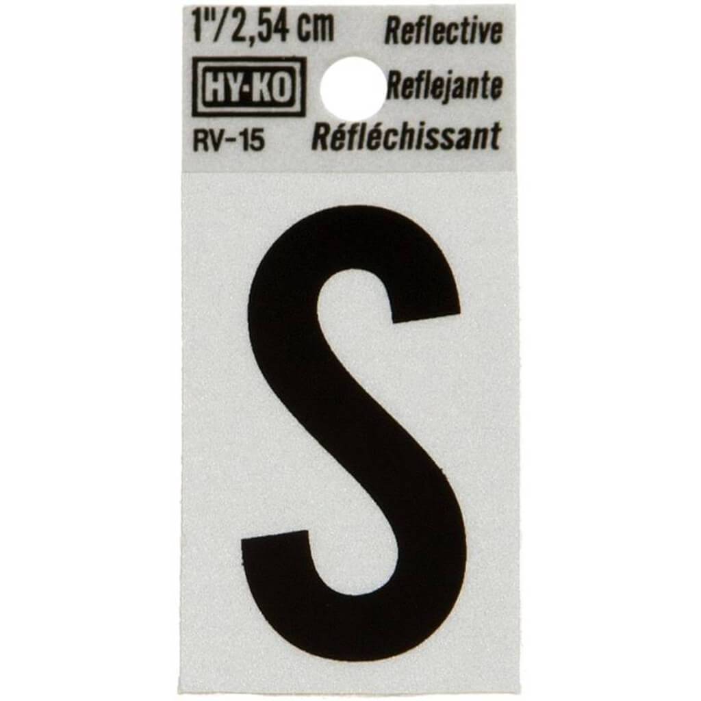 REFLECTIVE LETTTER S 1.25IN 