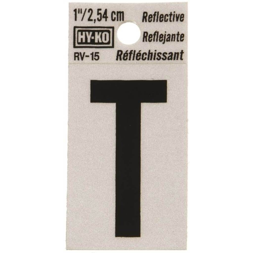 REFLECTIVE LETTTER T 1.25IN 