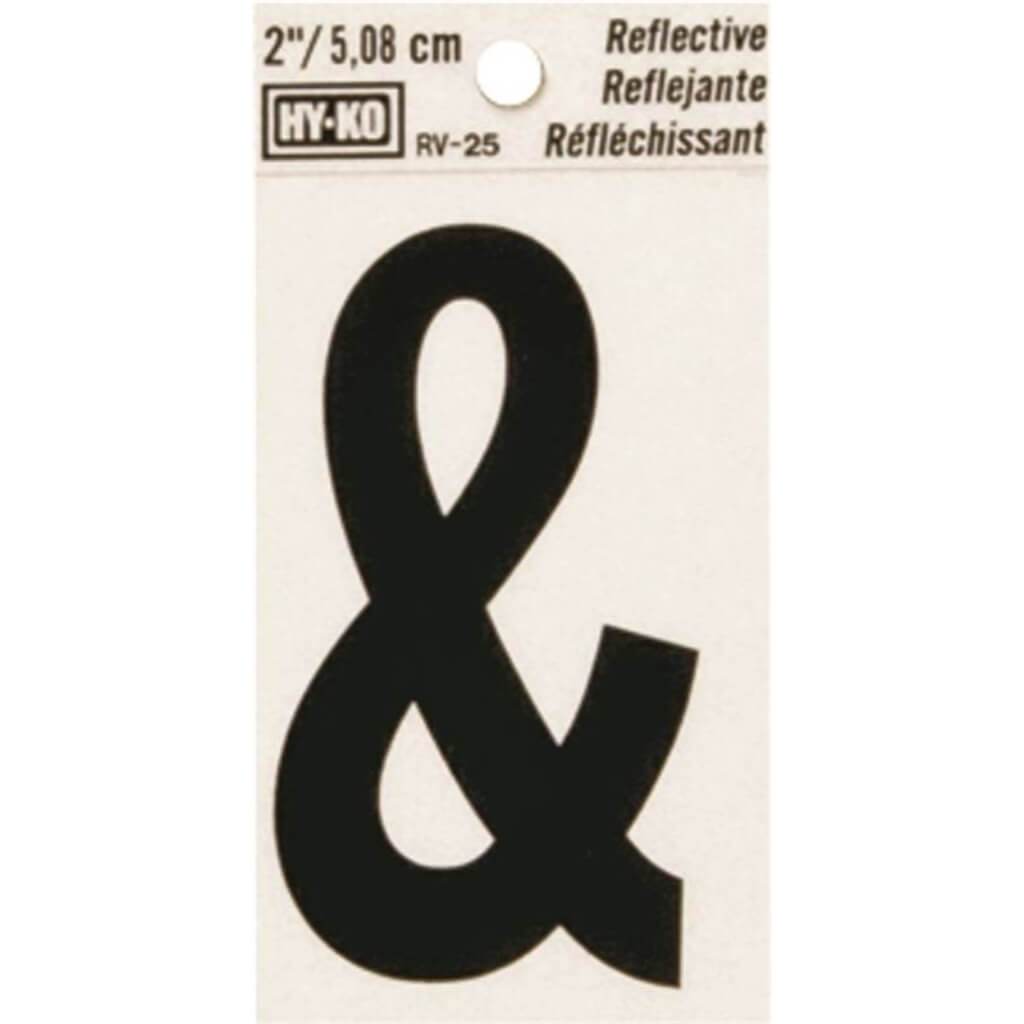 REFLECTIVE AMPERSAND 2IN 