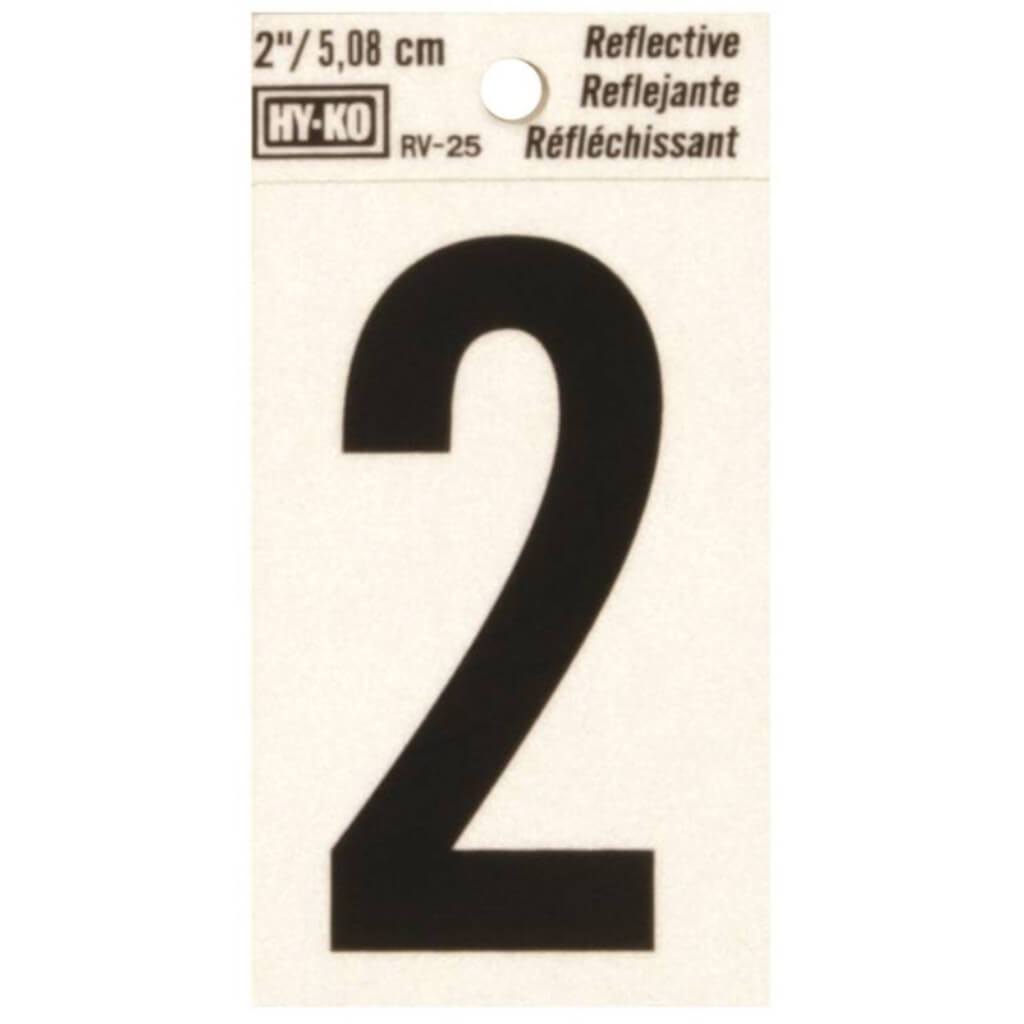 REFLECTIVE NUMBER 2 2IN 