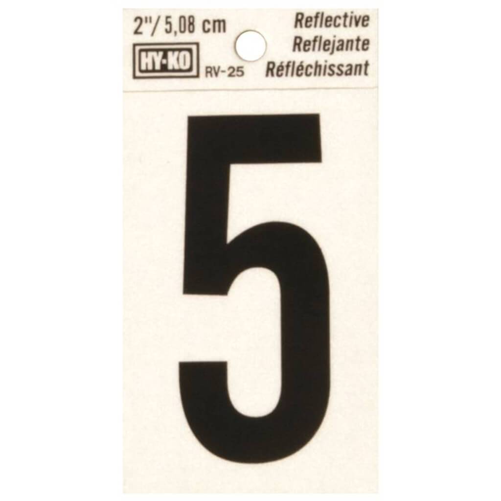 REFLECTIVE NUMBER 5 2IN 