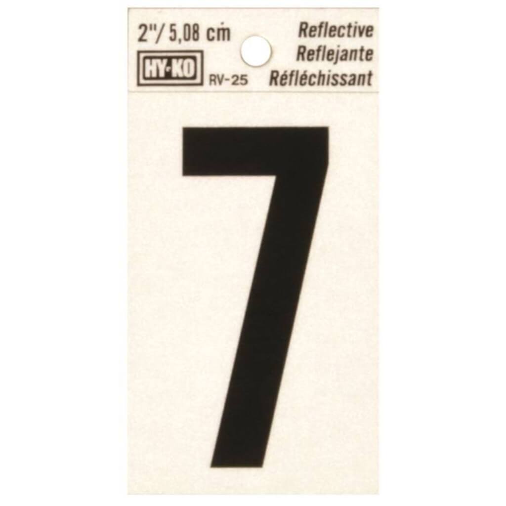 REFLECTIVE NUMBER 7 2IN 