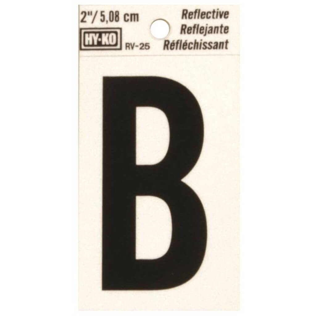 REFLECTIVE LETTER B 2IN 