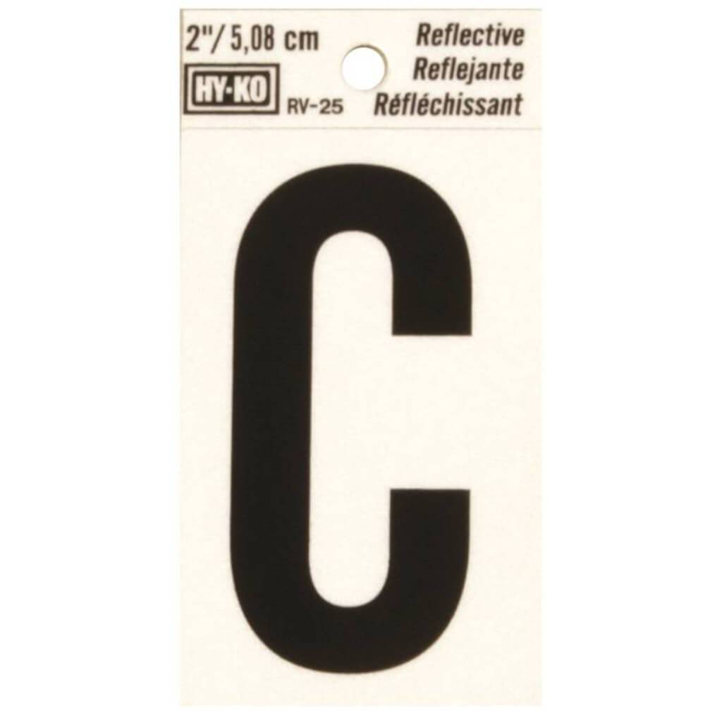 REFLECTIVE LETTER C 2IN 