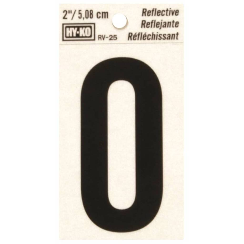 REFLECTIVE LETTER O 2IN 