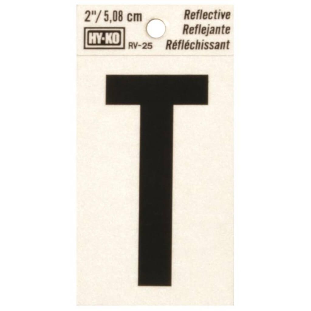 REFLECTIVE LETTER T 2IN 