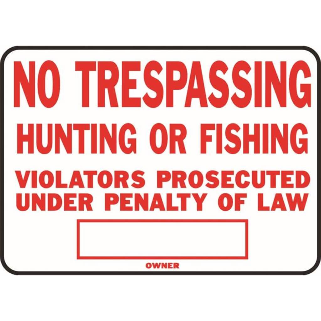 LEGAL NO TRESPASSING 