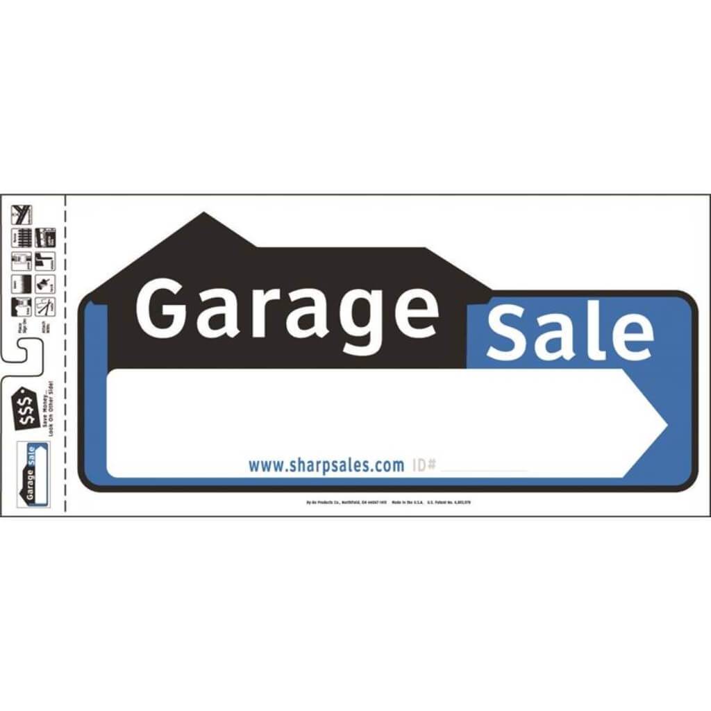 GARAGE SALE DIRECTIONAL 10X22 