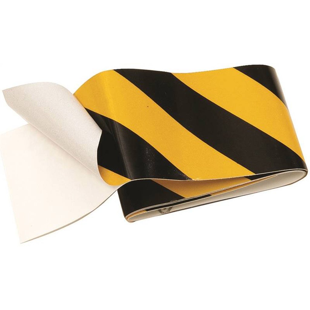 Self-Adhesive Reflective Safety Tape Black/Yellow