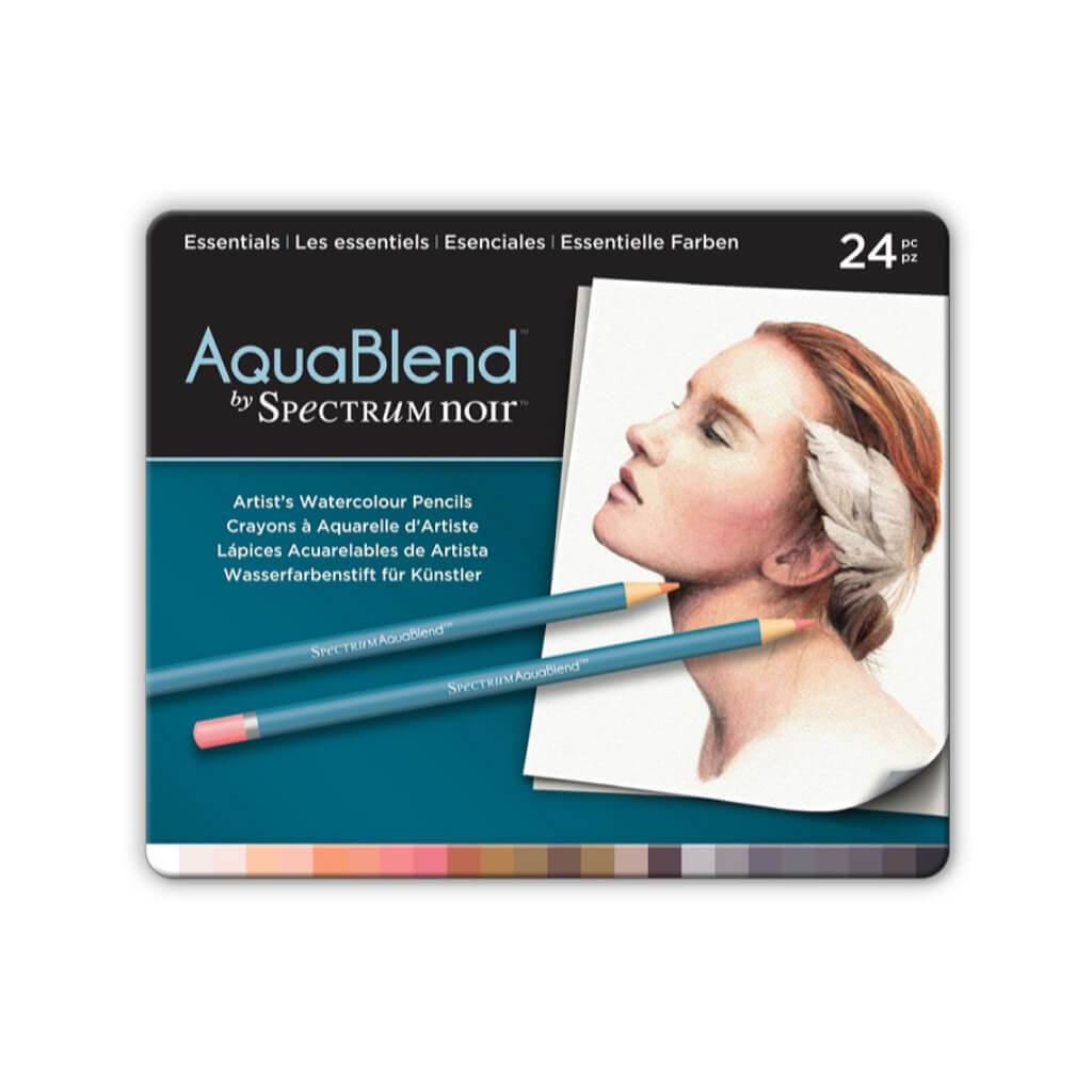 AquaBlend by Spectrum Noir 24 Pencil Set - Essentials 