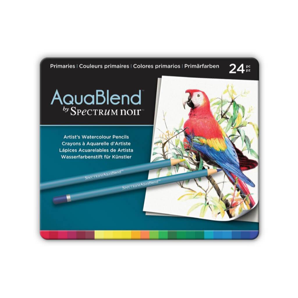 AquaBlend by Spectrum Noir 24 Pencil Set - Primaries 