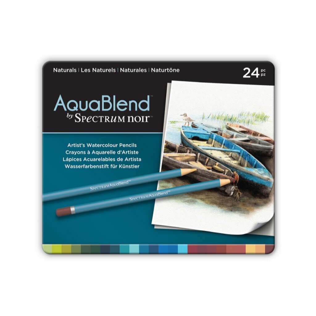 AquaBlend by Spectrum Noir 24 Pencil Set - Naturals 