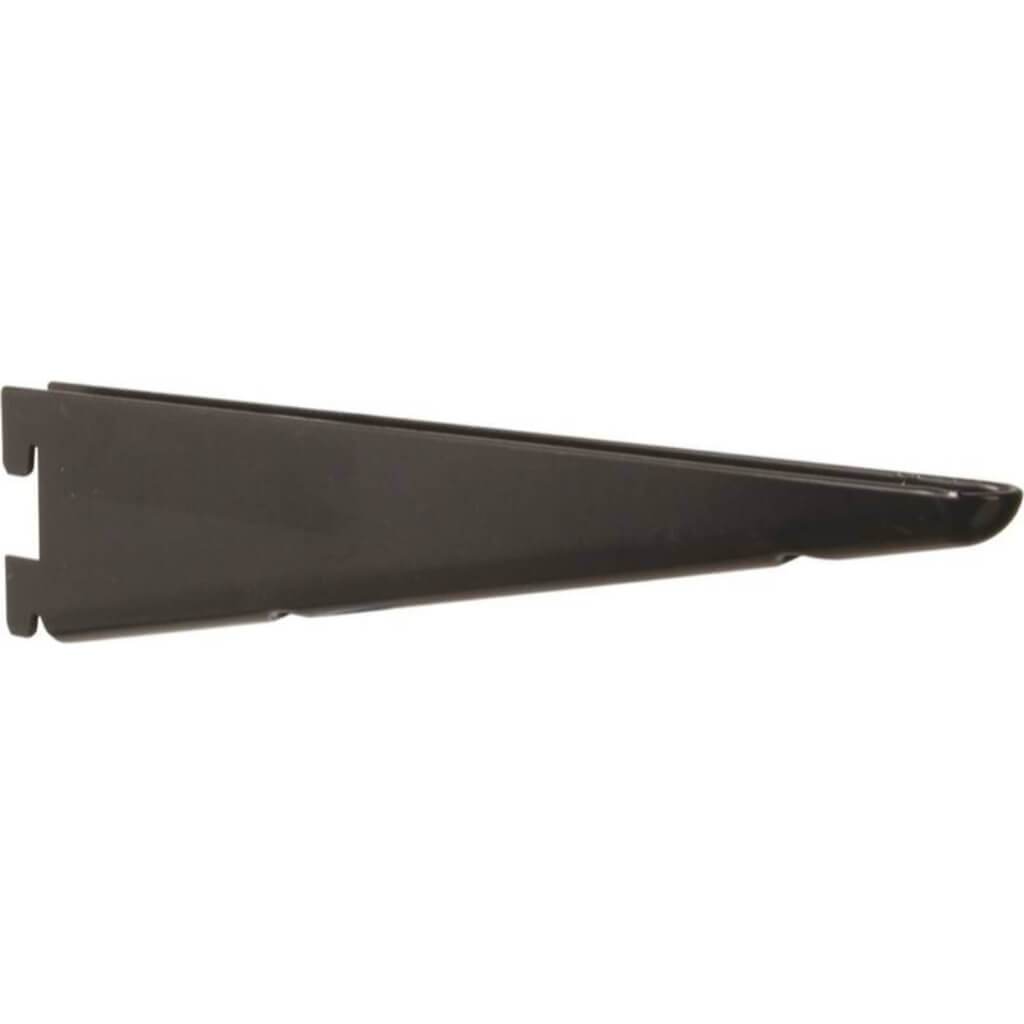 Shelf Bracket, Dual Track, Black, 7in. 