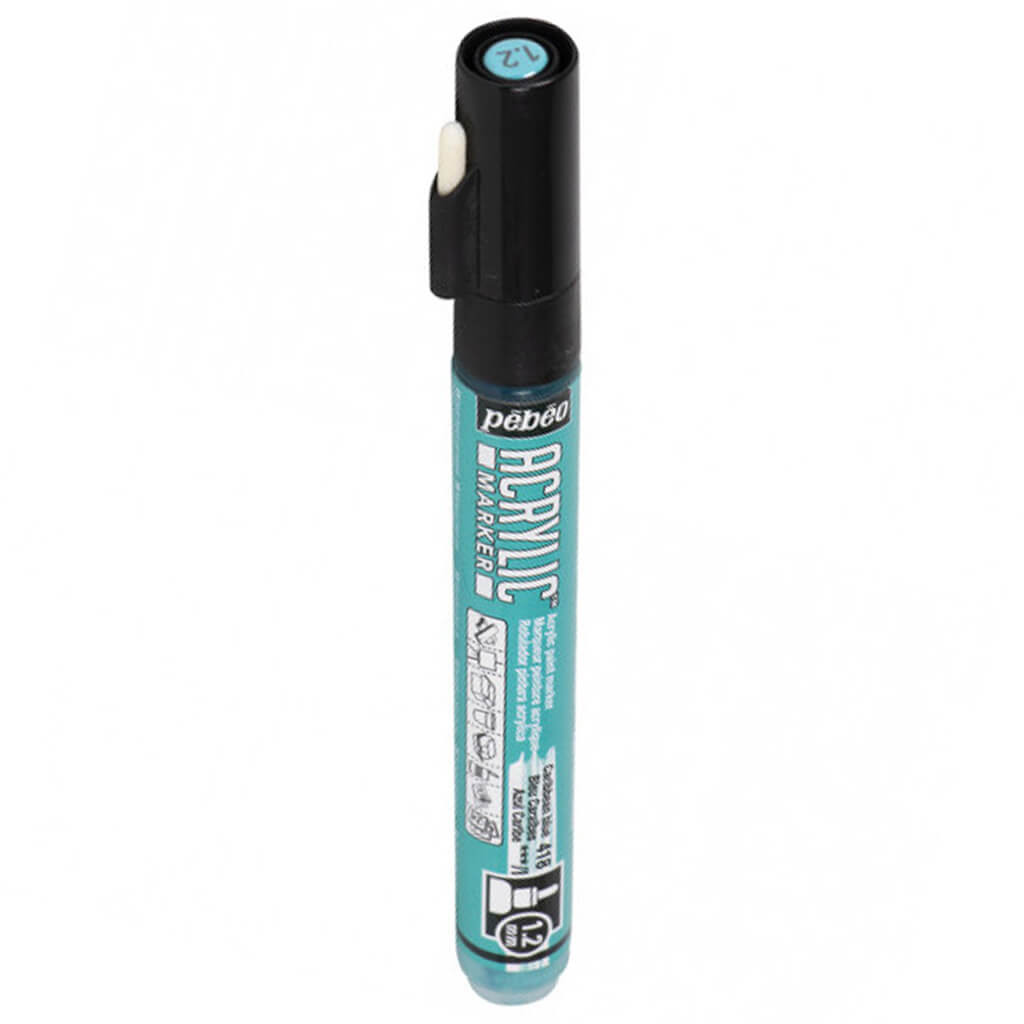 Pebeo Acrylic Marker 1.2mm Cyan