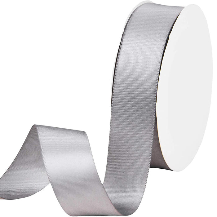 Ribbon Satin 1in Gray