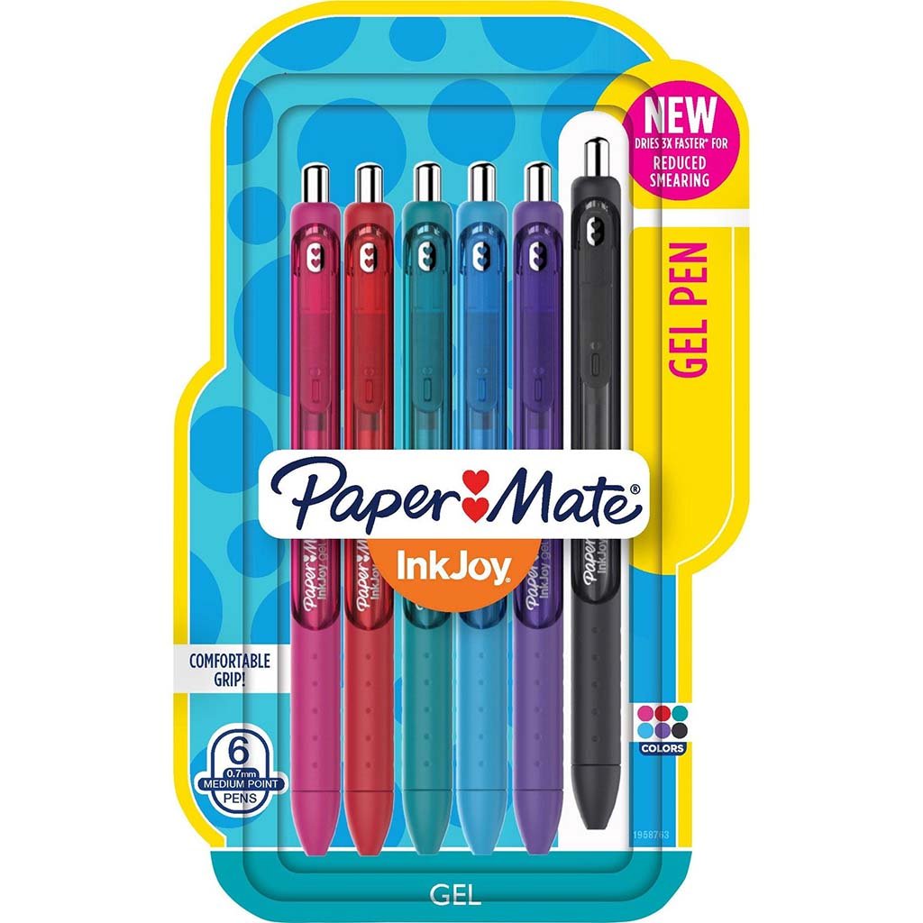 PAPERMATE INKJOY GEL PEN 6 COLORS 0.7MM 