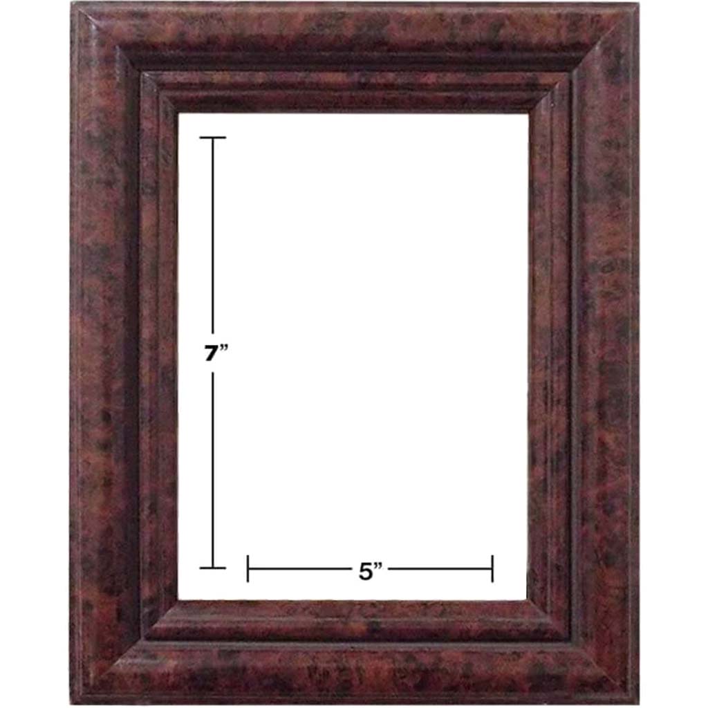 GLOSSY BROWN PICTURE FRAMES 5in x 7in 