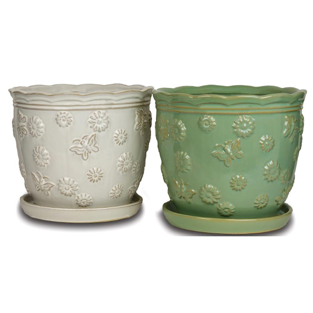Meadow Planter Jade 7in 