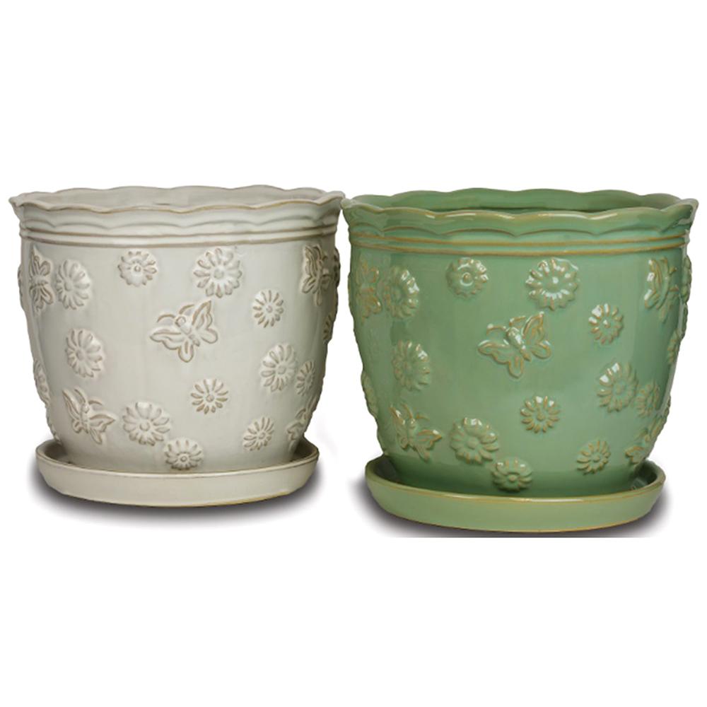 Meadow Planter Jade 9.75in 