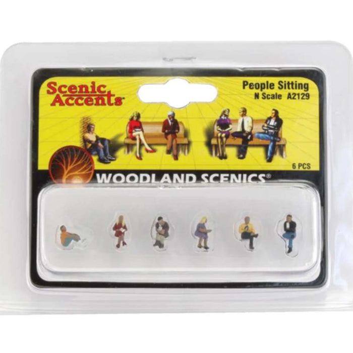 People Sitting - N Scale 