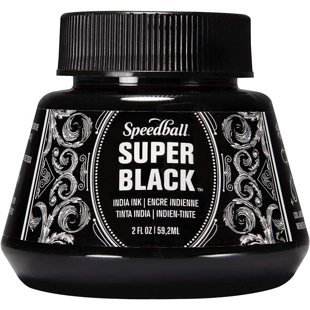 Super Black India Ink 2Oz