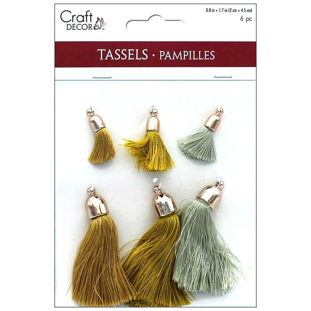 Tassels 2cm Metallique 6pc