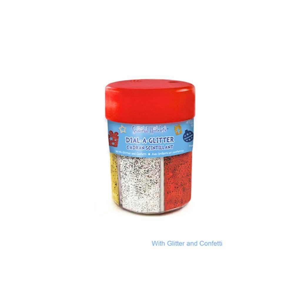 GLITTER JAR DIAL-A-GLITTER 6-COMPARTMENTS 48G 