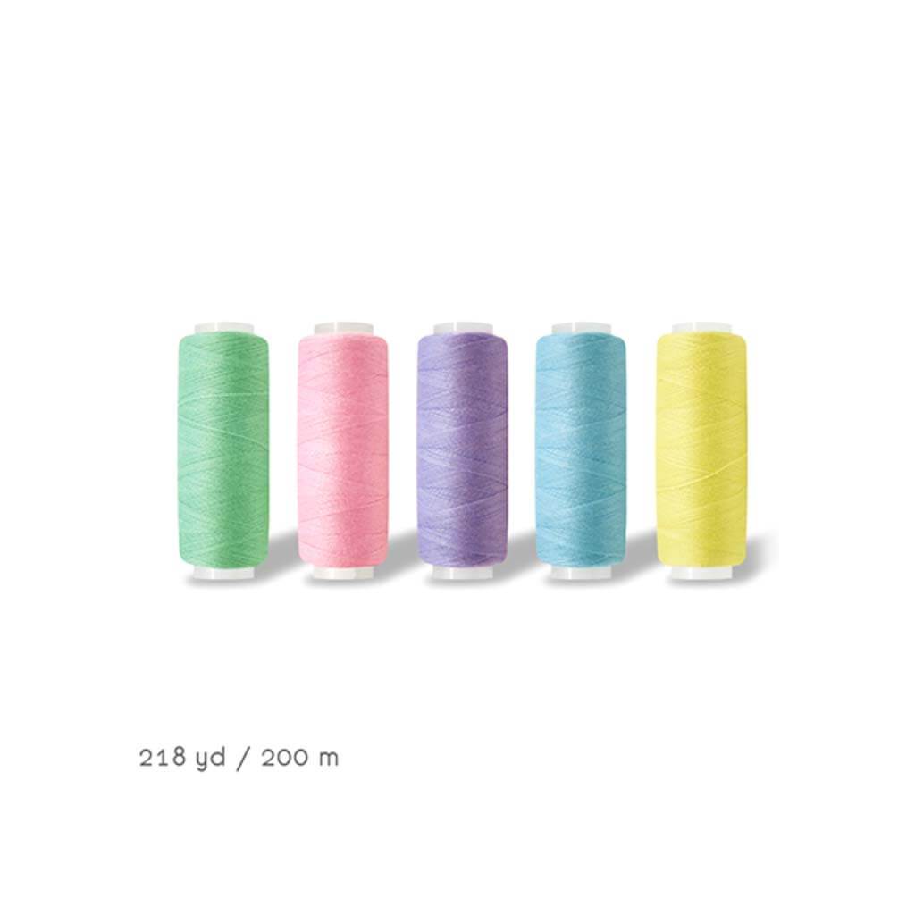 POLYESTER SEWING THREAD PASTELS ASST 200M/SPL 