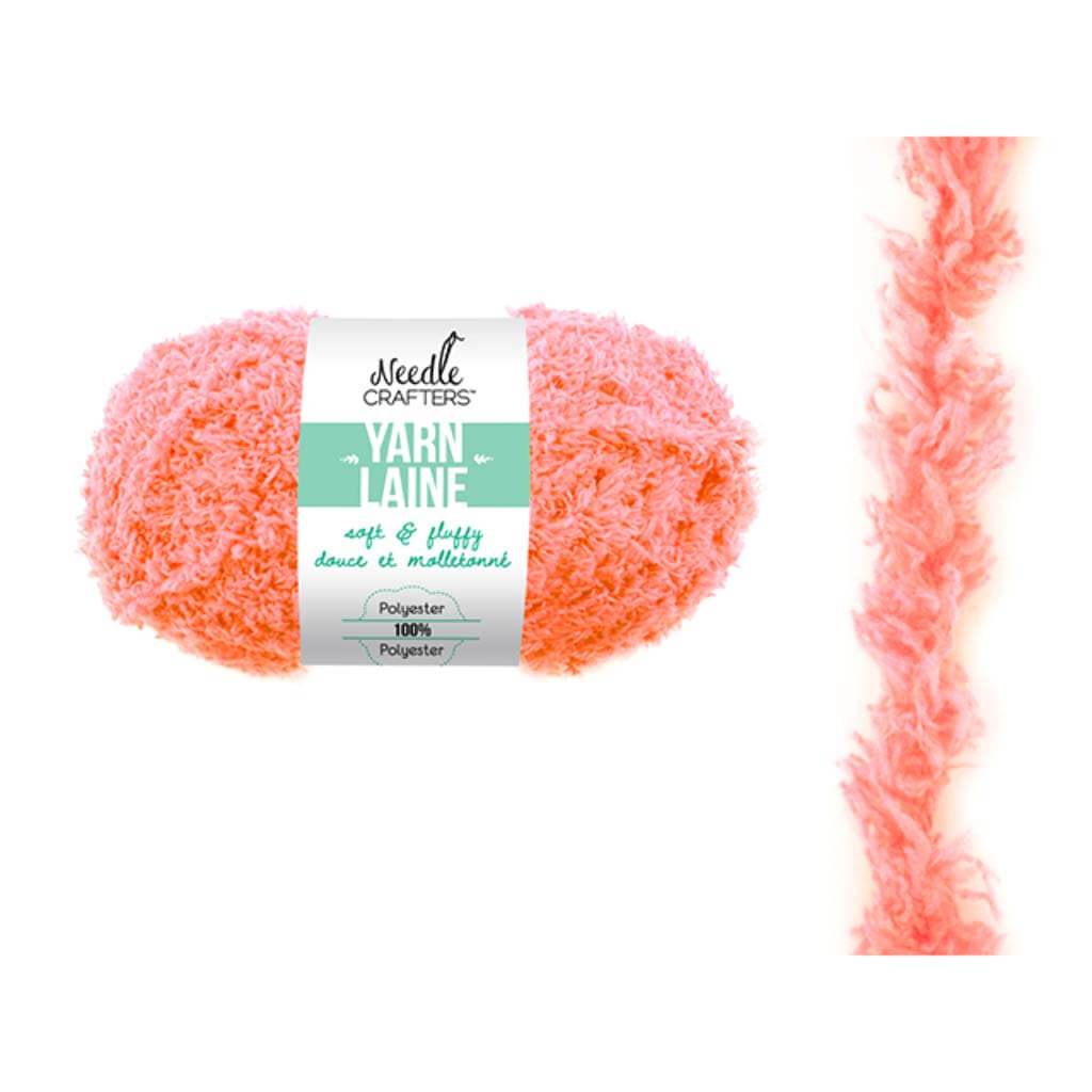 SOFT'N'FLUFFY YARN BRIGHT SALMON 50G 