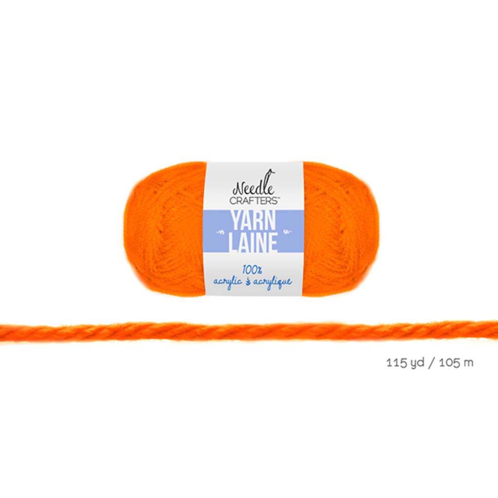 ACRYLIC YARN STD BALL DYED PUMPKIN ORANGE 50G 