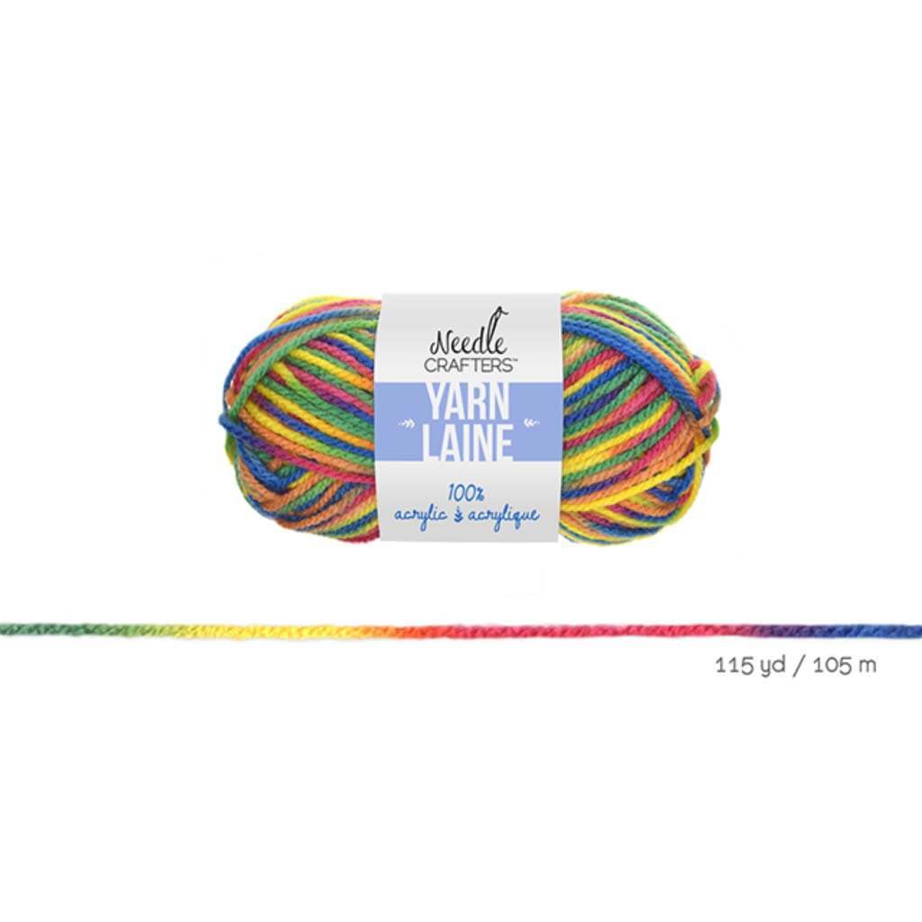 ACRYLIC YARN MULTI-DYED BALL BOHO CHIC 50G 