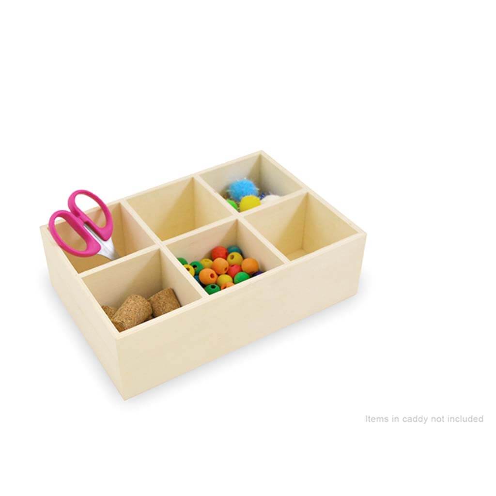 DESK CADDY 6-COMPARTMENT 5.31"X7.87"X2.34" 