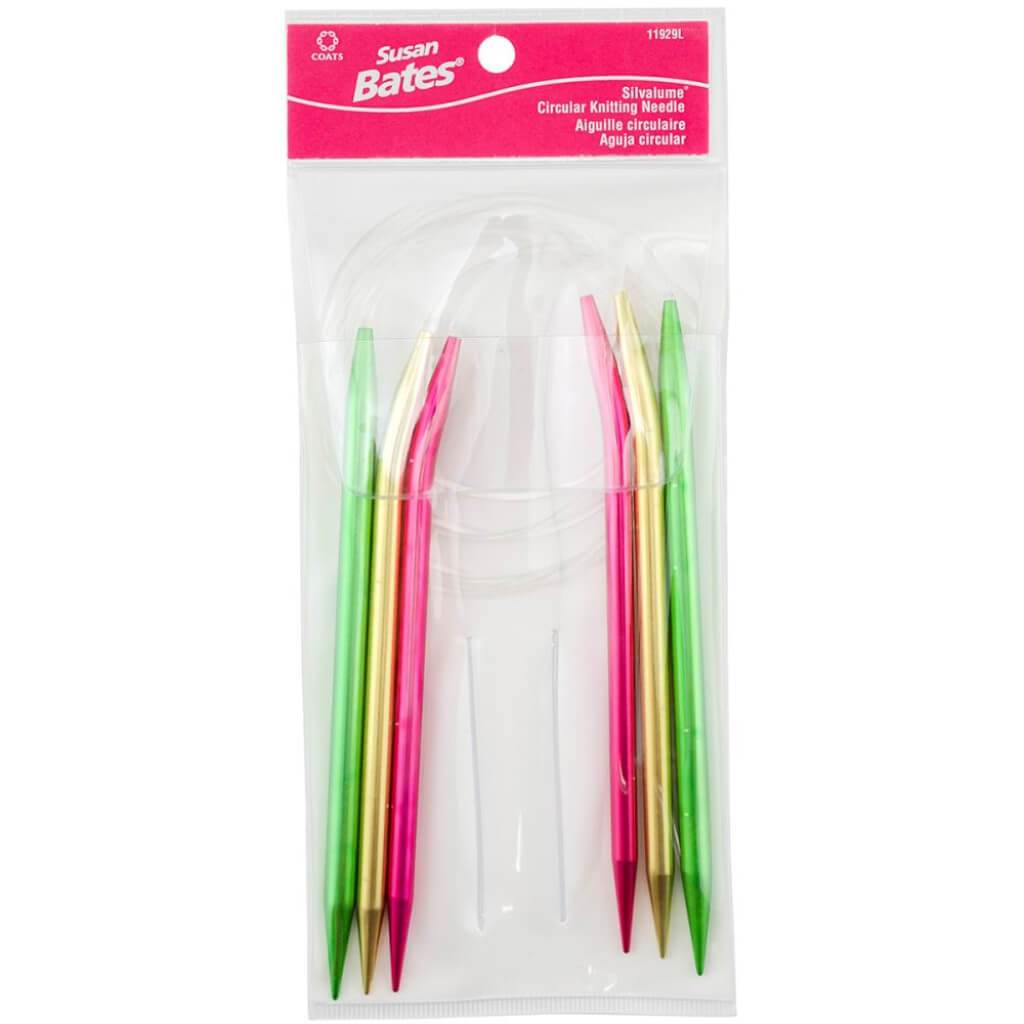 Silvalume Circular Knitting Needles 3/Pkg Sizes 9, 10, 10.5