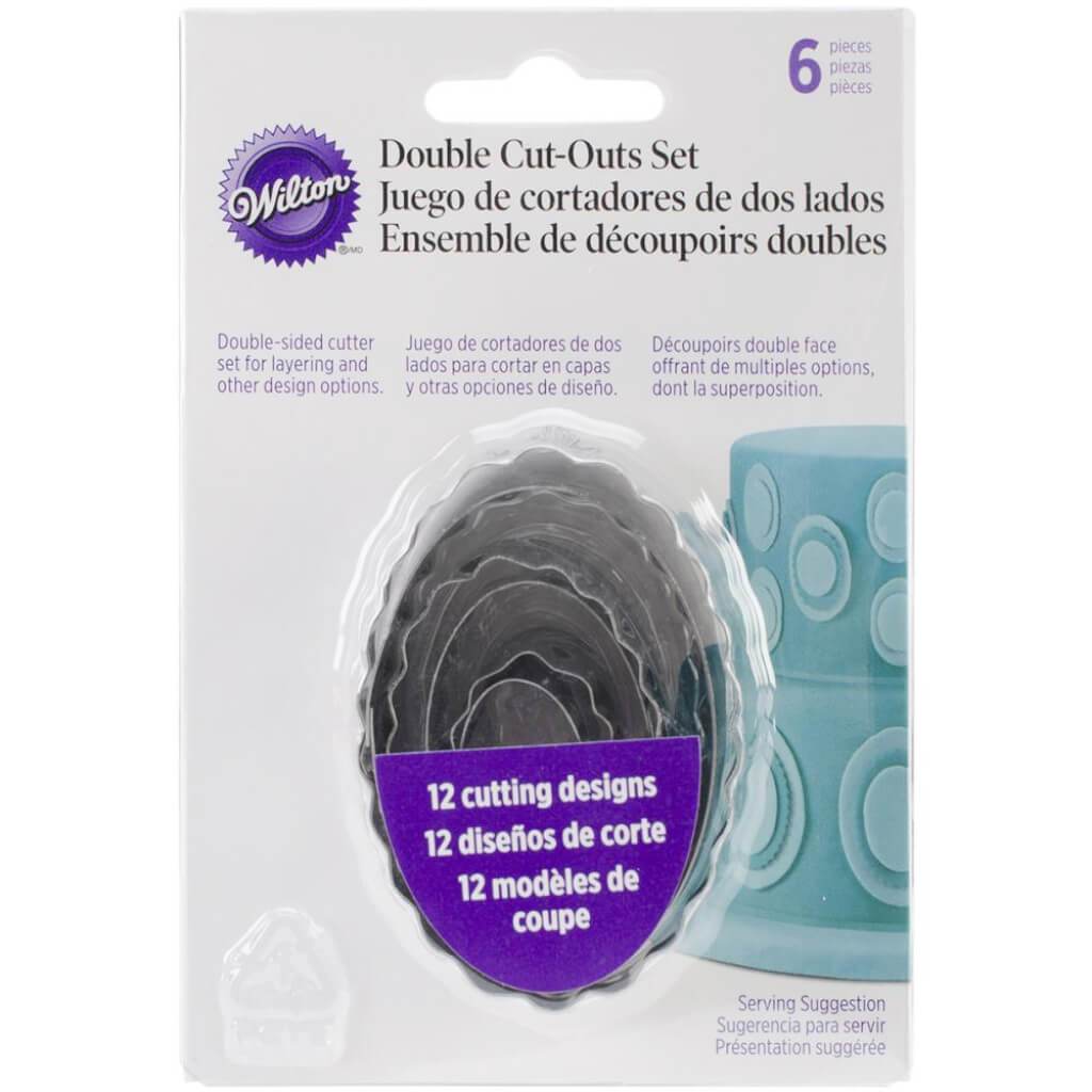 Fondant Double Cutouts 6/Pkg Oval